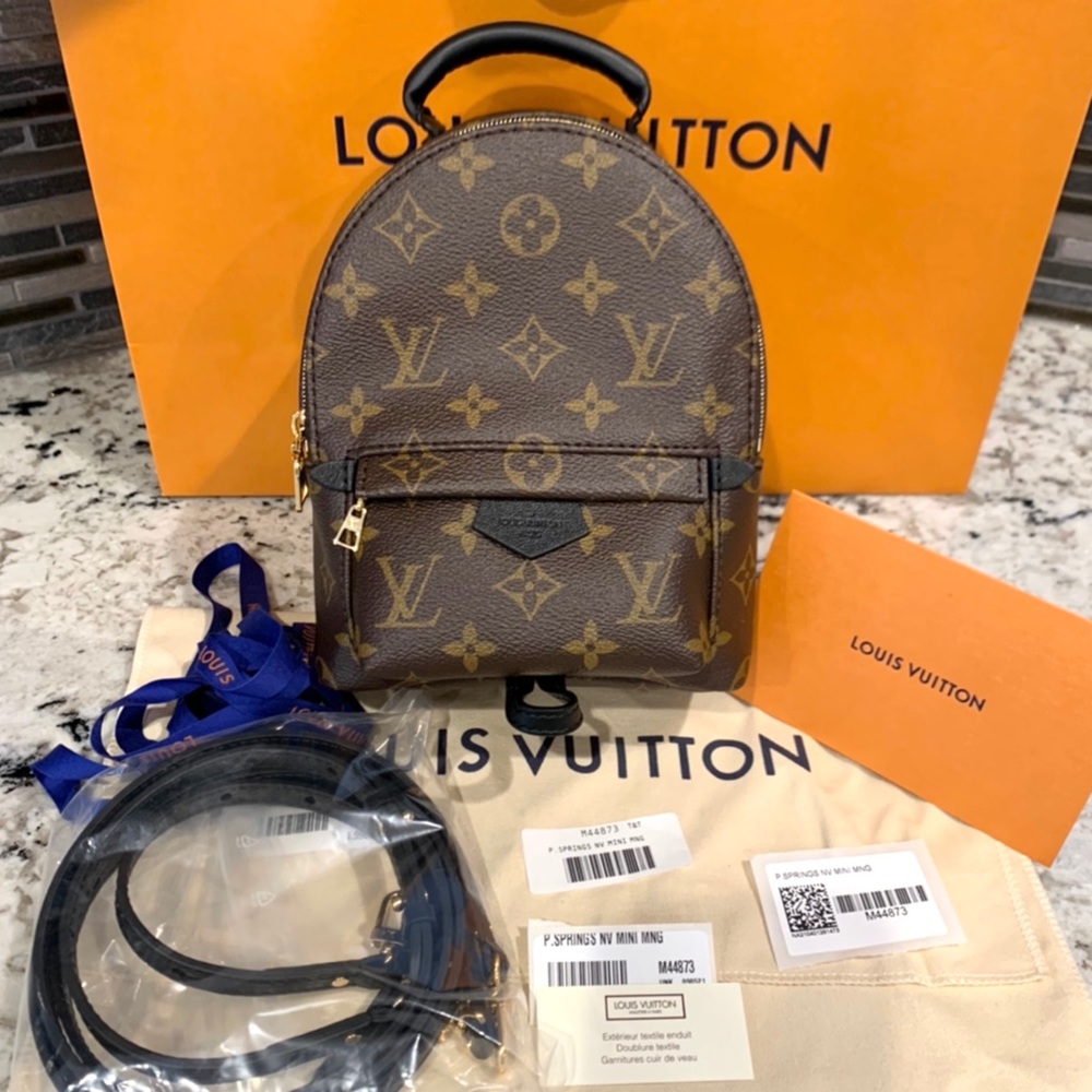 🆕 ❤️😍Authentic Louis Vuitton PALM SPRINGS MINI - Picture 4 of 16